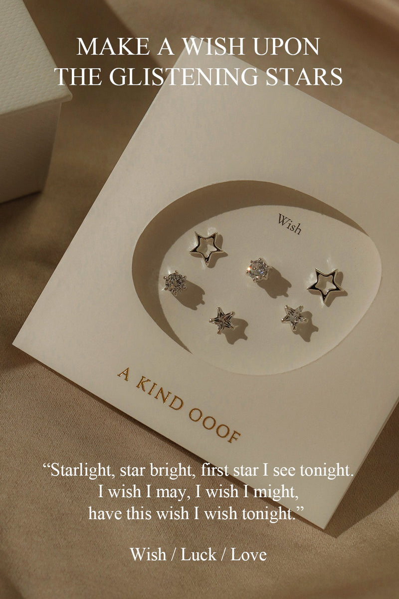 925 You're a Star Combination Stud Earrings