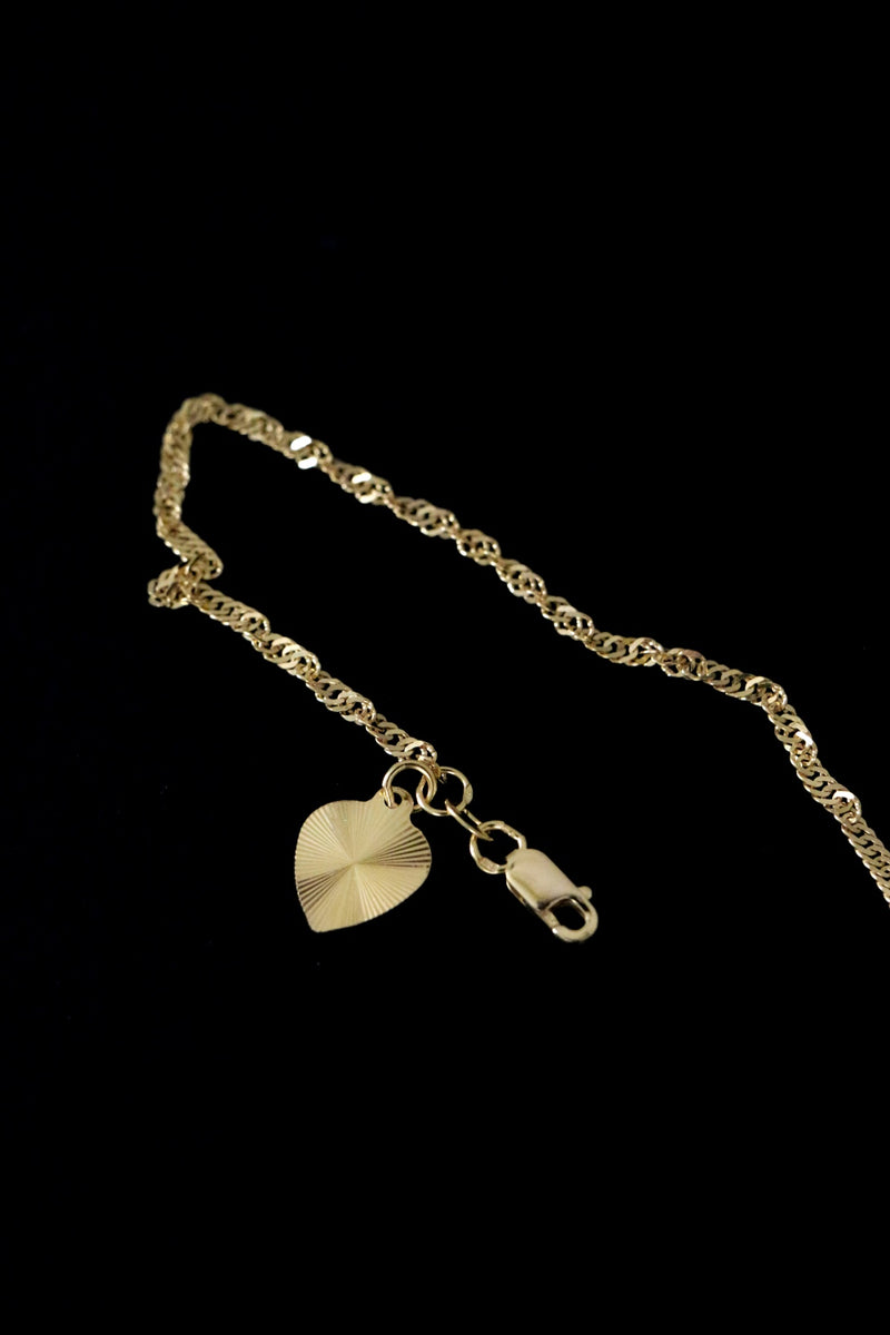 White Gold Singapore Twist Bracelet - Aurupt Jewellers