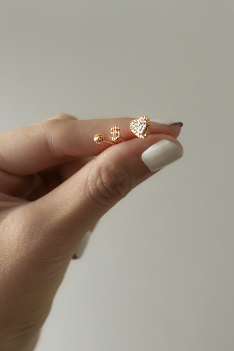 916 Infinity Gold Ka-ching Earrings (22K)