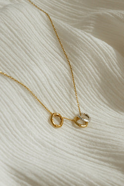 916 Infinity Gold Only Trio Pendant Necklace (22K)