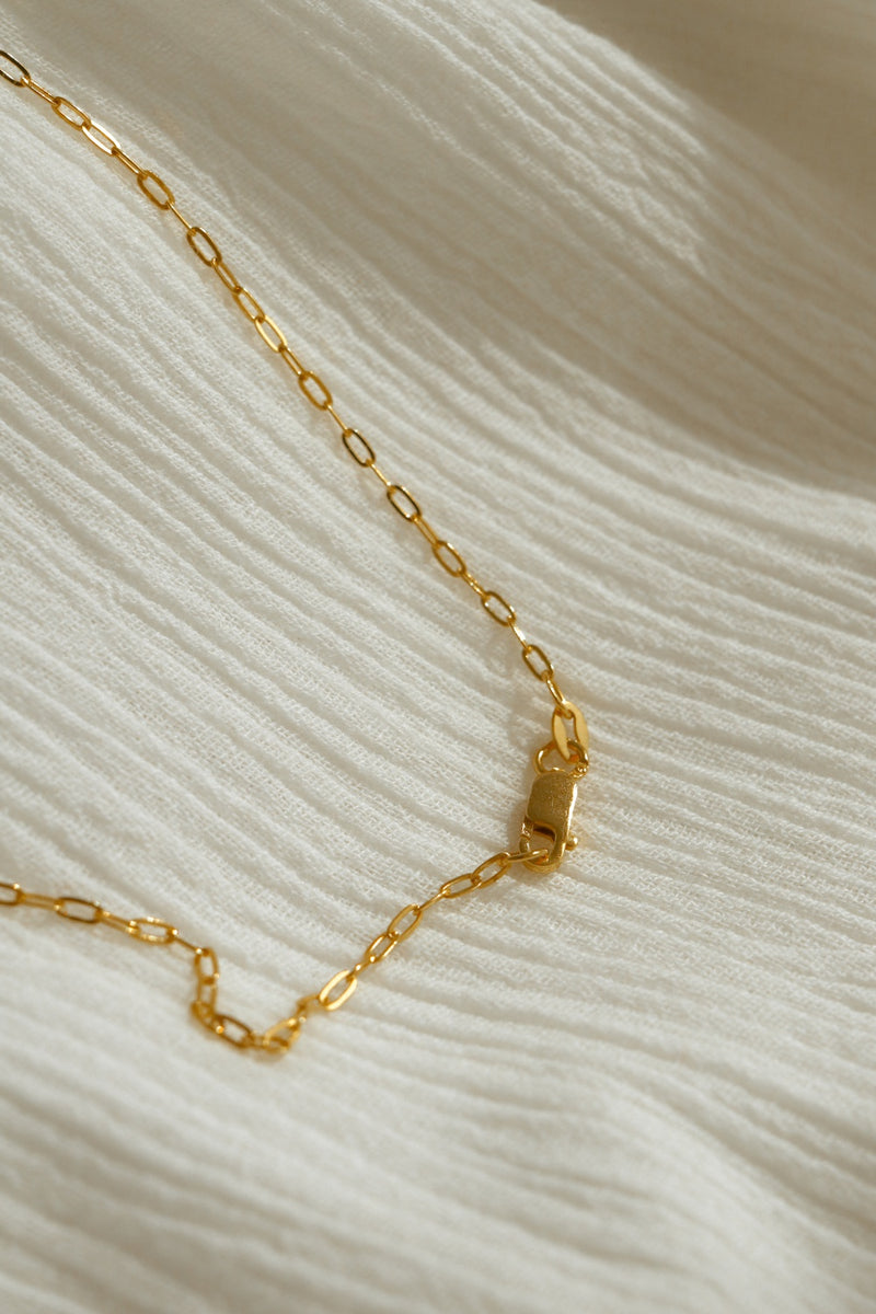 916 Infinity Gold Oval Link Chain Necklace (22K)