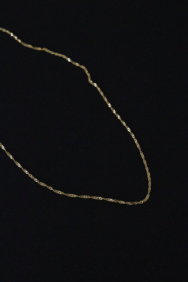 916 Infinity Gold Loose Rope Chain Necklace (22K)