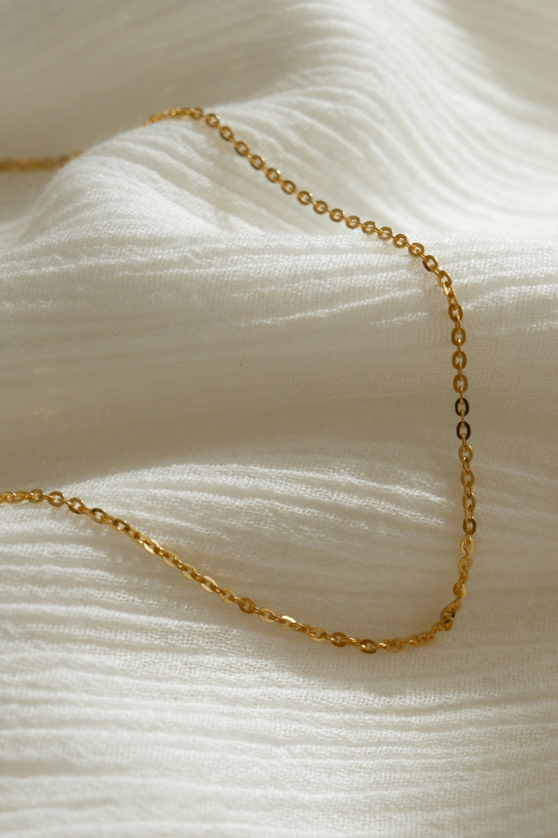 916 Infinity Gold Cable Chain Necklace (22K)