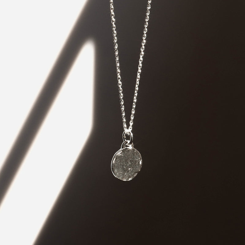 925 |Handcrafted| Hammered Pendant on Cable Chain Necklace