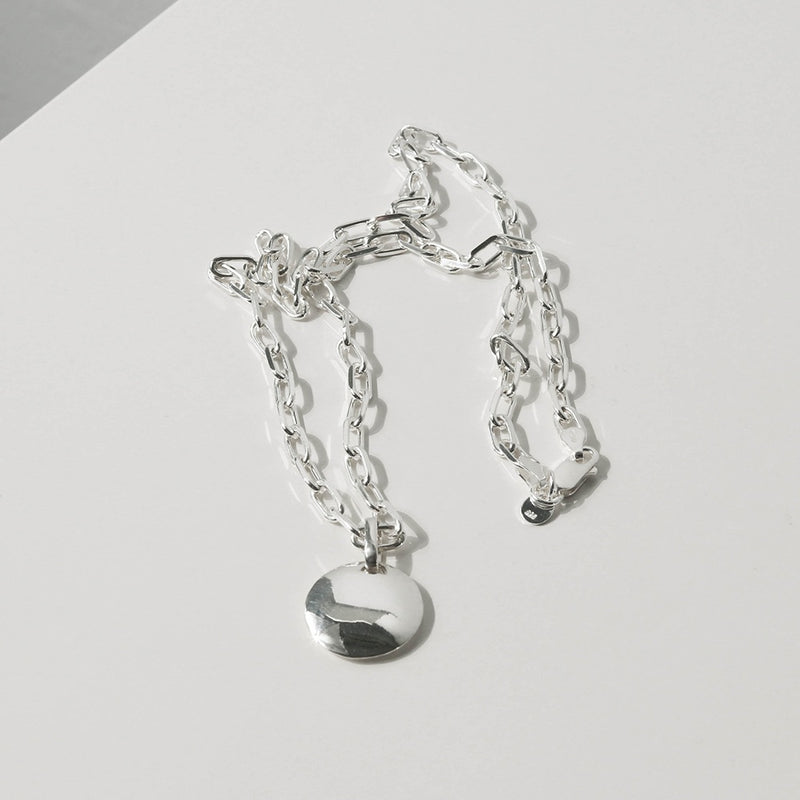 925 |Italy| Handcrafted Cable Chain Men's Necklace with Pendant