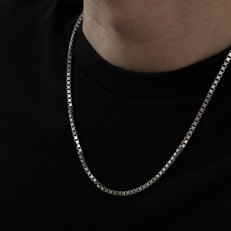 925 Box Chain Mens Necklace | Men's Jewellery | A KIND OOOF