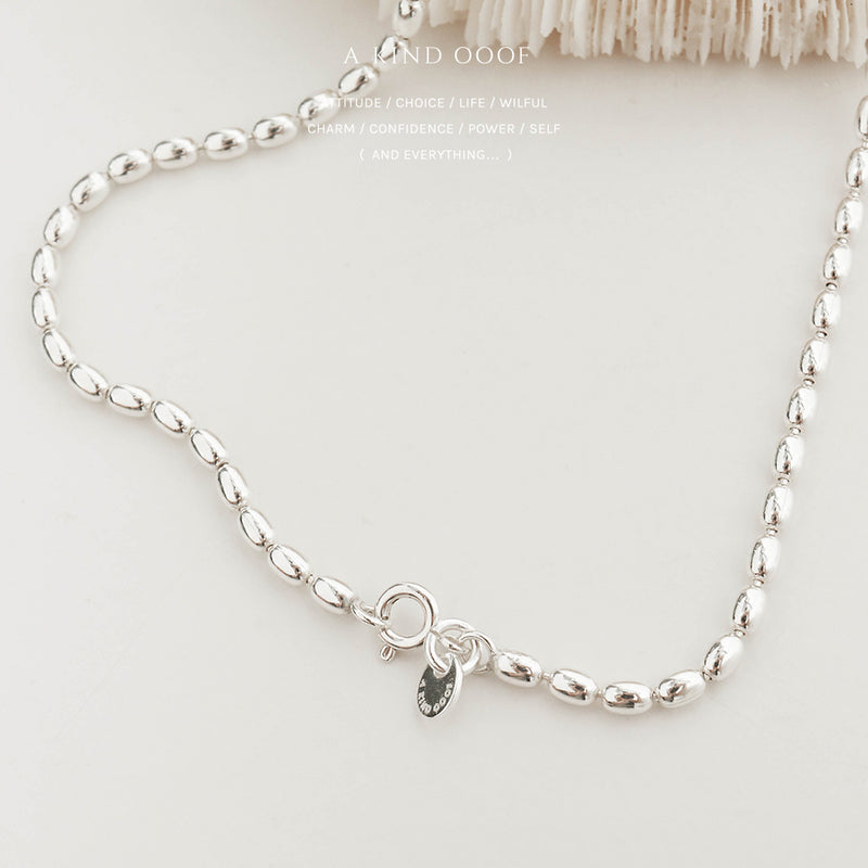 925 Silver Beany Necklace