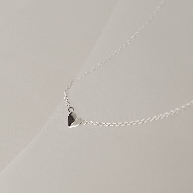 925 Folded Heart Necklace