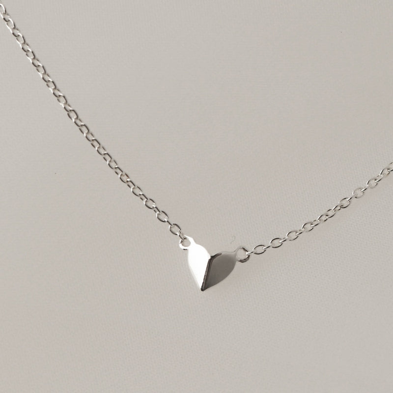 925 Folded Heart Necklace