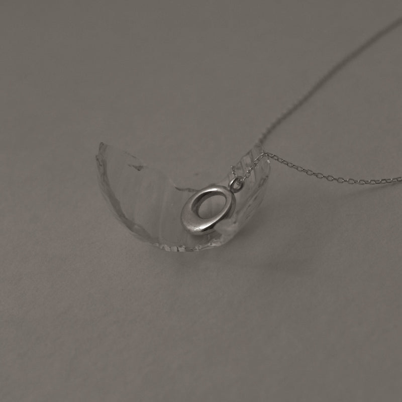 925 Minimalist Om Pendant Necklace