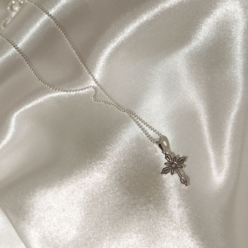 925 Aura Cross Pendant Necklace