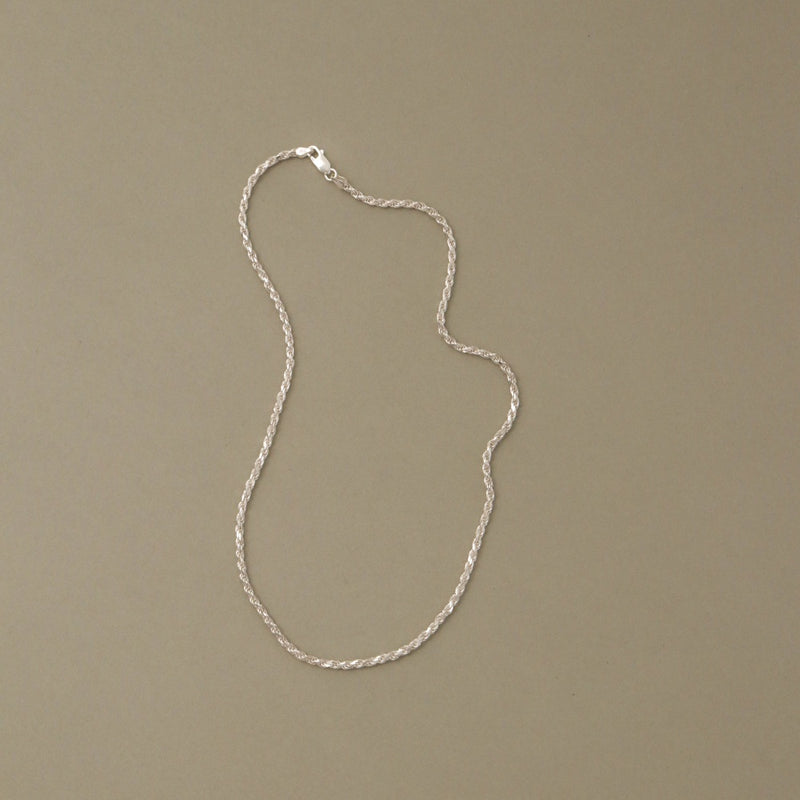 925 |Italy| Silver Rope Chain Necklace