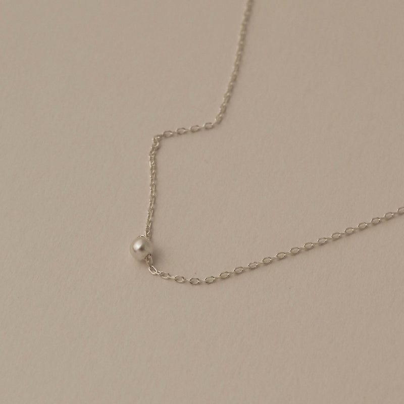 925 Crystal Pearl Pendant Necklace