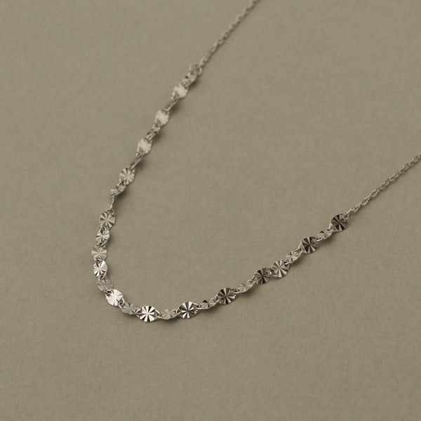 925 Silver Multifacet Sun Chain Necklace