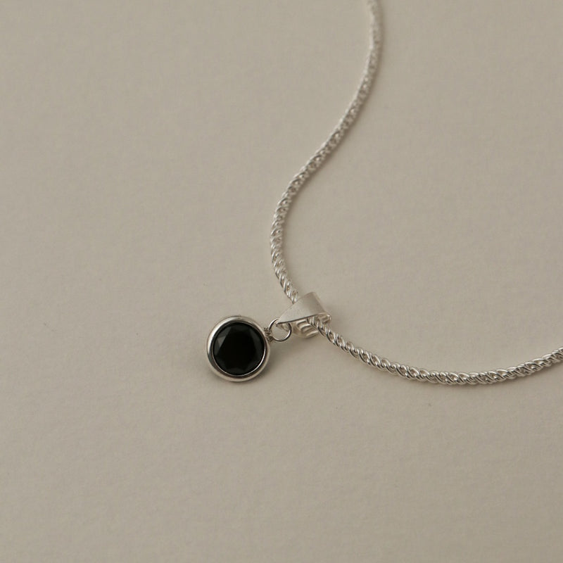 925 Silver Zirconia Vine Chain Pendant Necklace