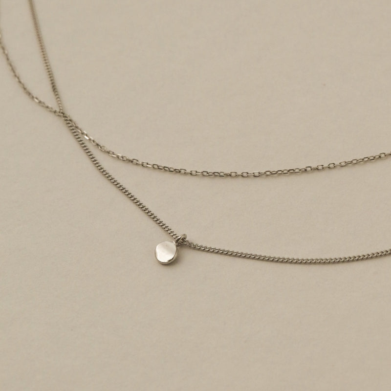 925 Silver Concavo Pendant Mixi Necklace