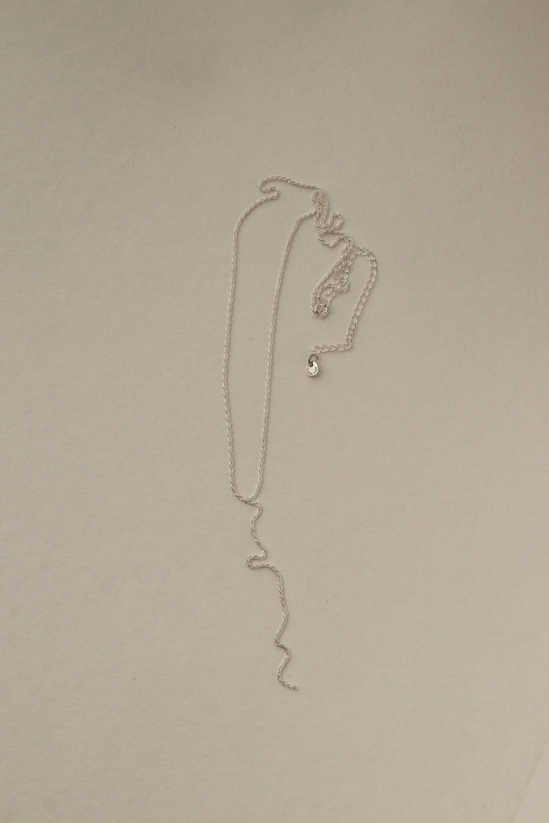 925 Silver Minimalist Y-Chain Necklace