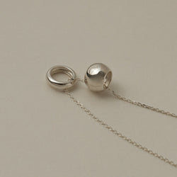 925 Silver Minny Movable Pendant Necklace