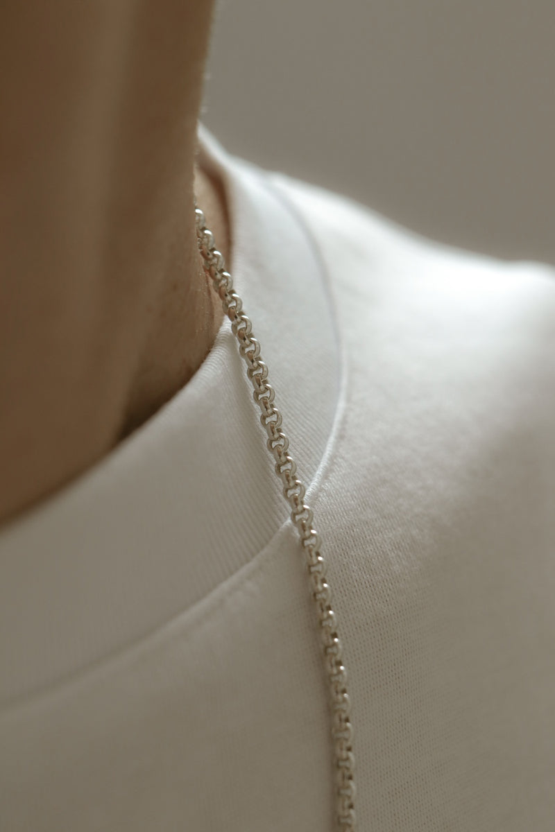 925 Silver Rolo Chain Men’s Necklace