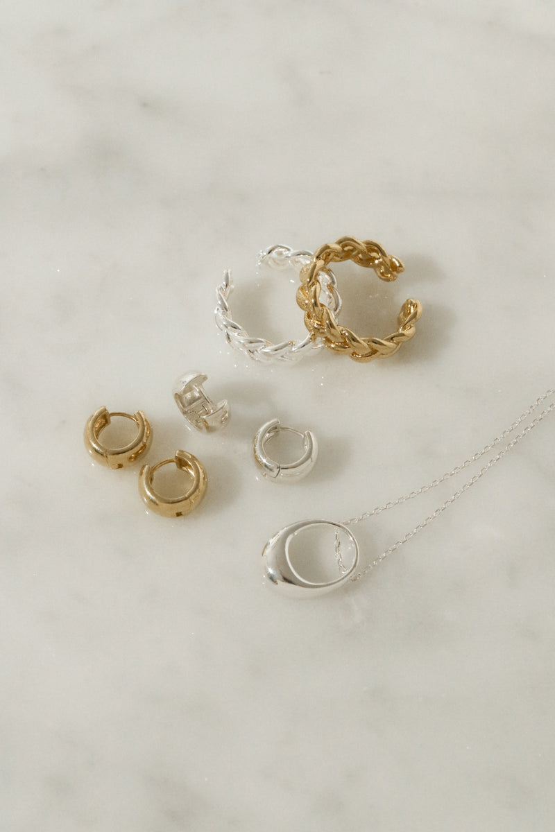 925 Silver Minimalist Ono Pendant Necklace