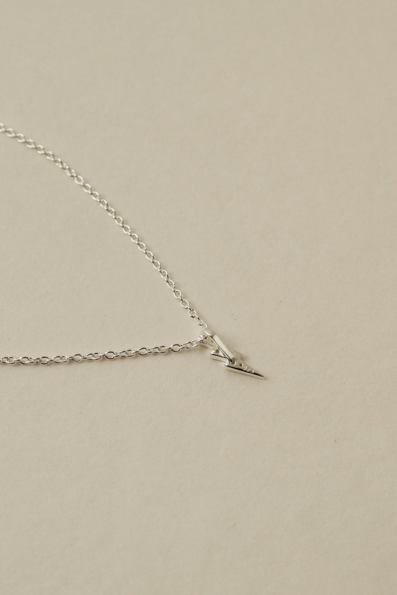 925 Silver Lightning Pendant Necklace