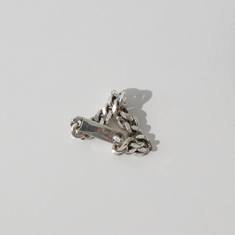 925 |Handcrafted| Cuban Chain Ring with Blank <br><font>Size 9•11•12•15•16•19•20•22</font>