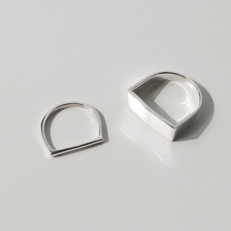 925 |Handcrafted| Flat Top Men's Ring <br><font>Size 16</font>