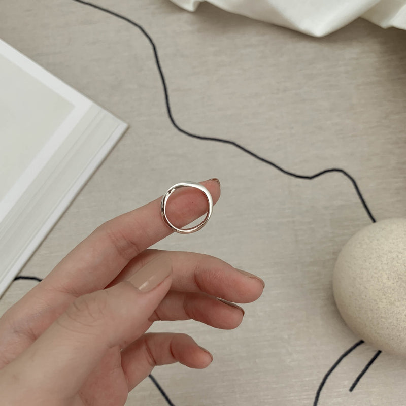 925 |Handcrafted| Freeform Dainty Ring <br><font>Size 9</font>