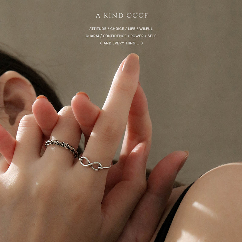 925 |Handcrafted| Infinity Knot Ring <br><font>Size 11</font>