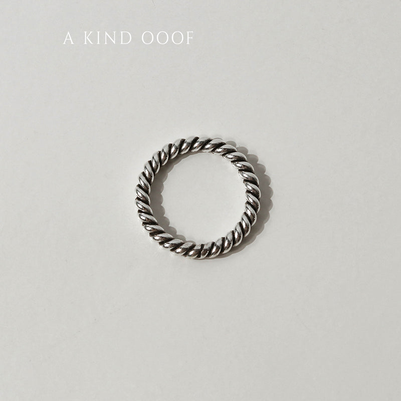 925 |Handcrafted| Wafer Roll Ring <br><font>Size 15•17•20</font>
