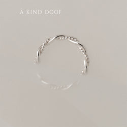 925 |Handcrafted| Garden Rope Ring <br><font>Size 11</font>
