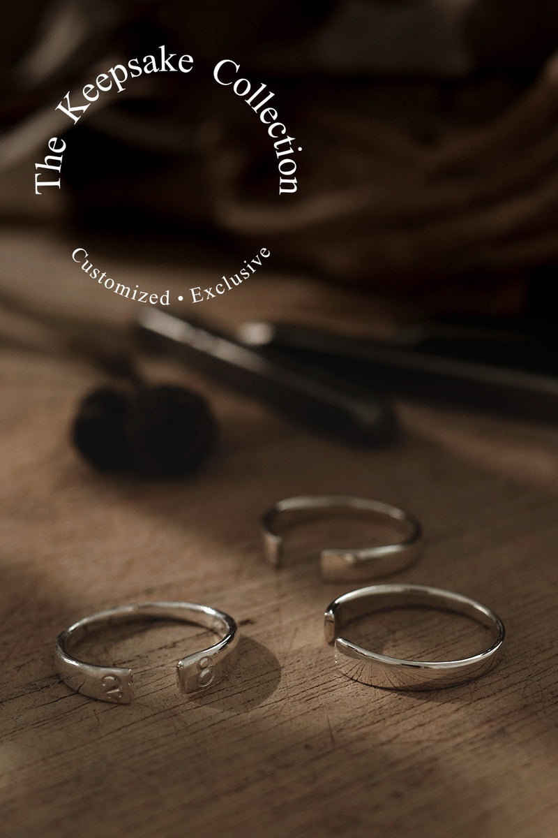 925 |Handcrafted| Legaro Open Ring <br><font>Size 11•12•13•15</font>