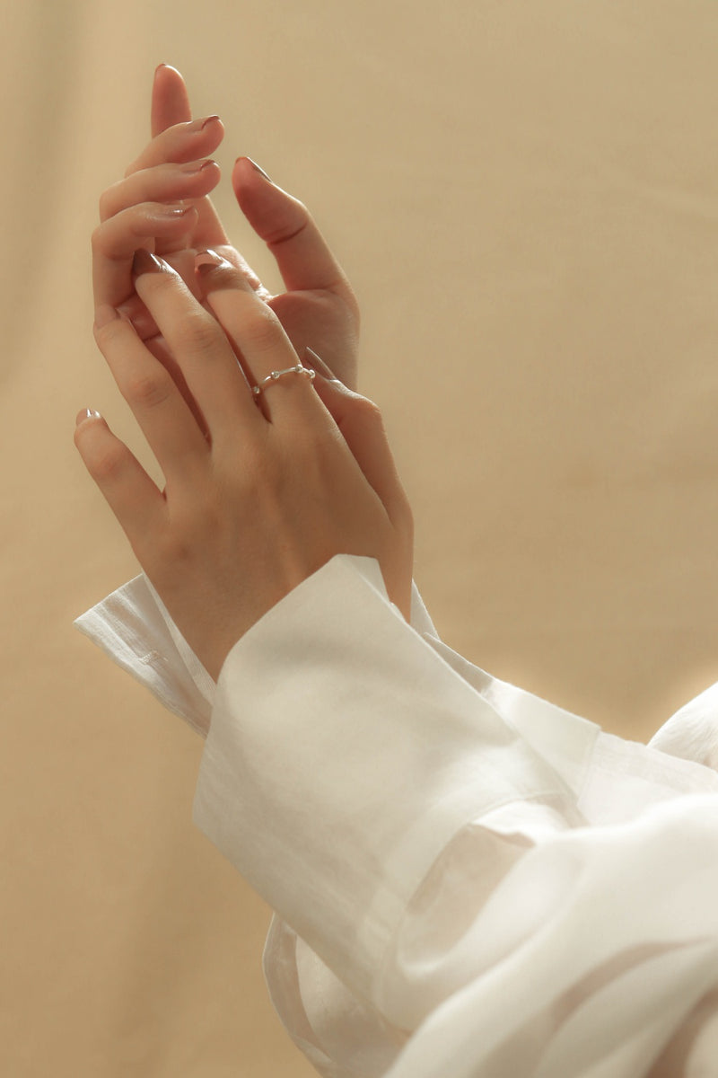 925 |Handcrafted| Minimalist Spherico Ring <br><font>Size 9•11•13•15</font>