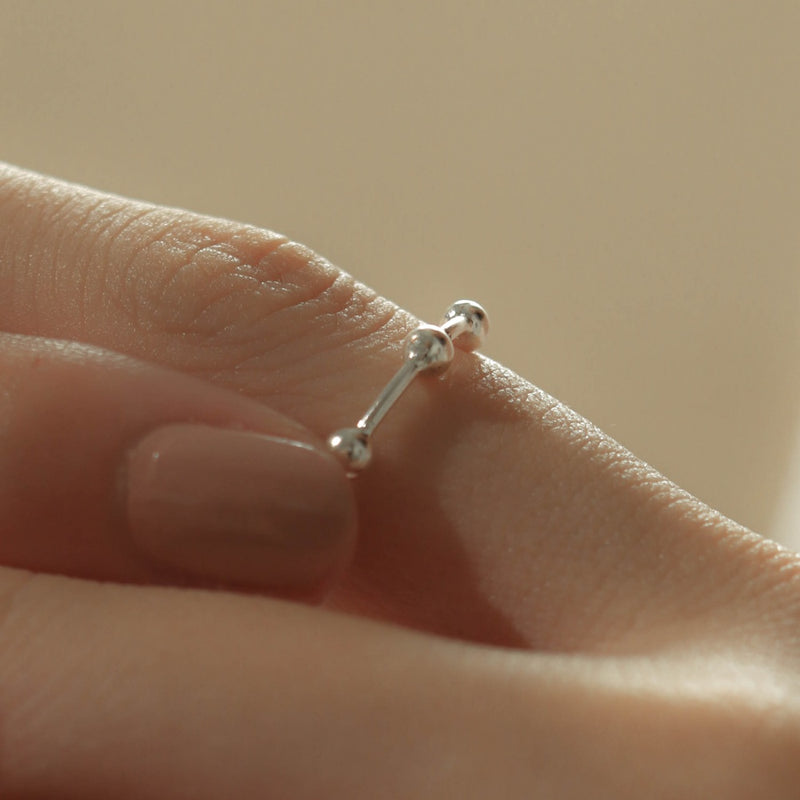 925 |Handcrafted| Minimalist Spherico Ring <br><font>Size 9•11•13•15</font>