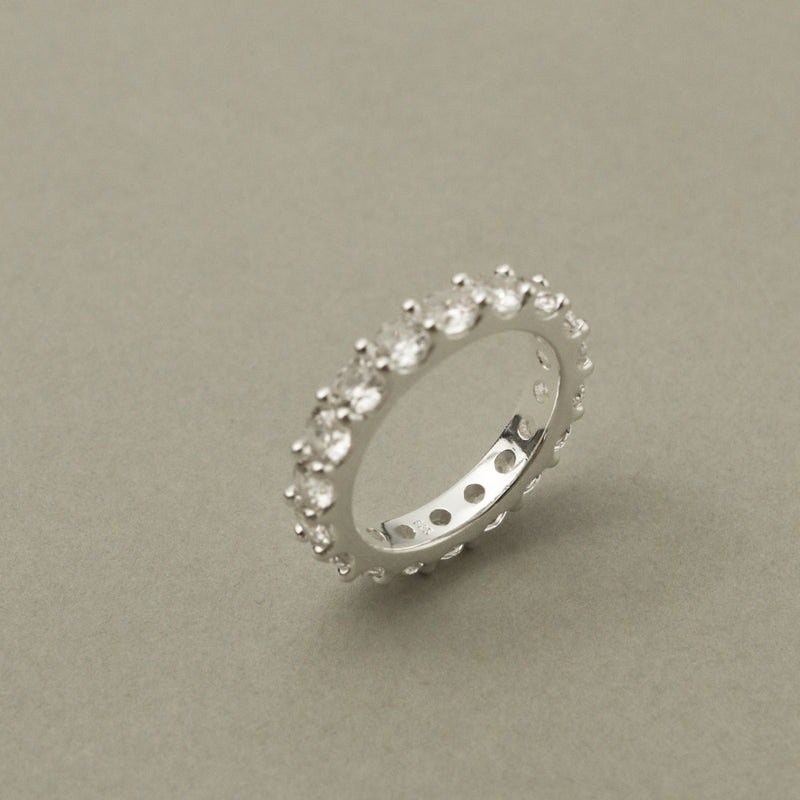 925 Silver Orion Eternity Ring  <br><font>Size 8•10•11•12•14•16</font>