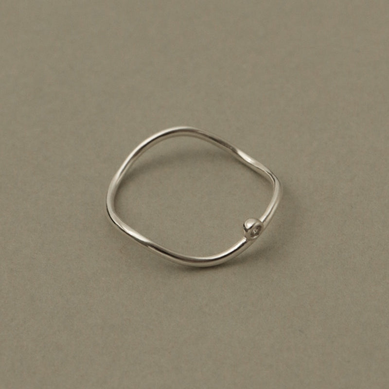 925 Silver Irregular Odish Ring <br><font>Size 9•11•13•14</font>