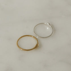 925 Silver Evening Dew Ring, 18K Gold Vermeil<br><font>Size 11•12•14</font>