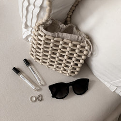 Woody Beaded Shoulder Bag