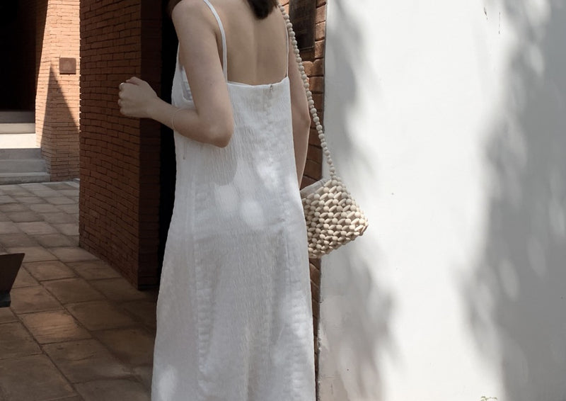Woody Beaded Shoulder Bag